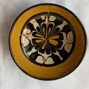 Herman August Kähler Denmark Handmade Slip Design Ceramic Bowl